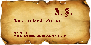 Marczinkech Zelma névjegykártya
